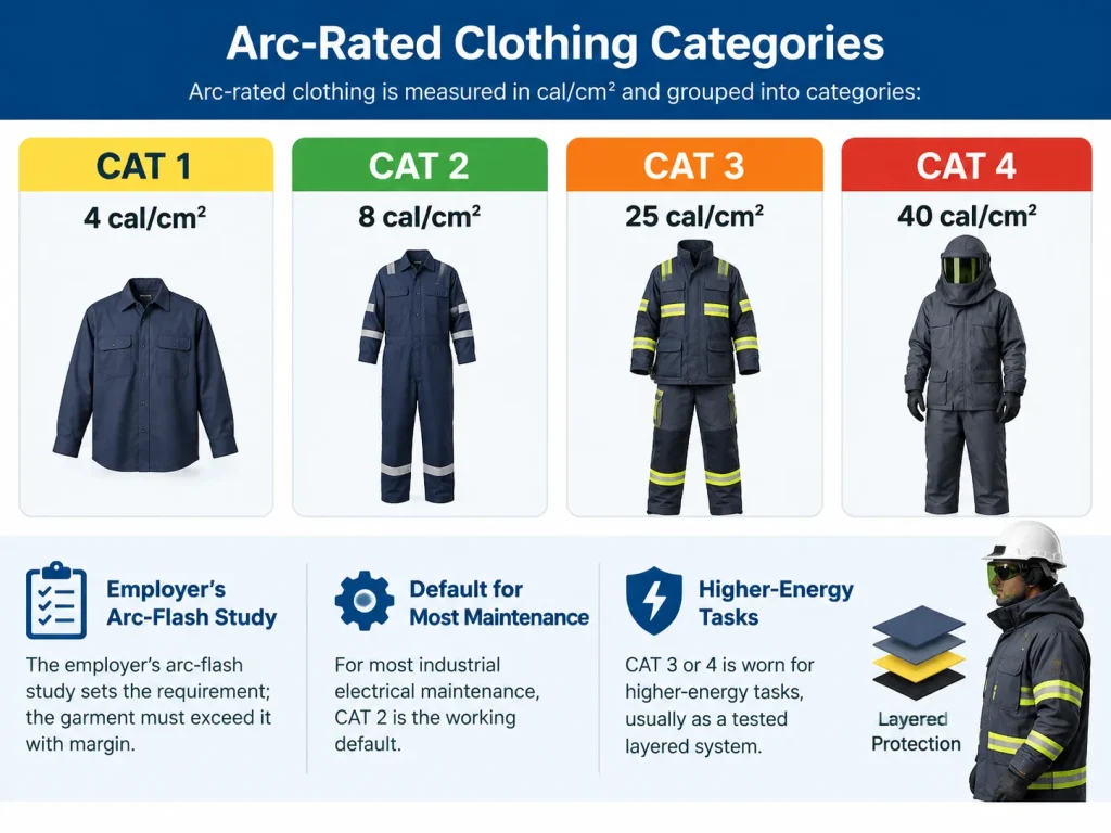 arc rated clothing electricians
