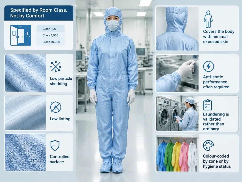 cleanroom pharmaceutical garments
