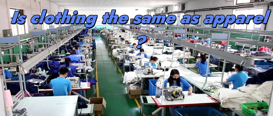 Is clothing the same as apparel