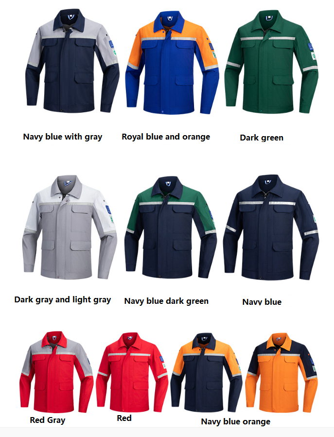 Coal mine color matching work clothes 9 pieces