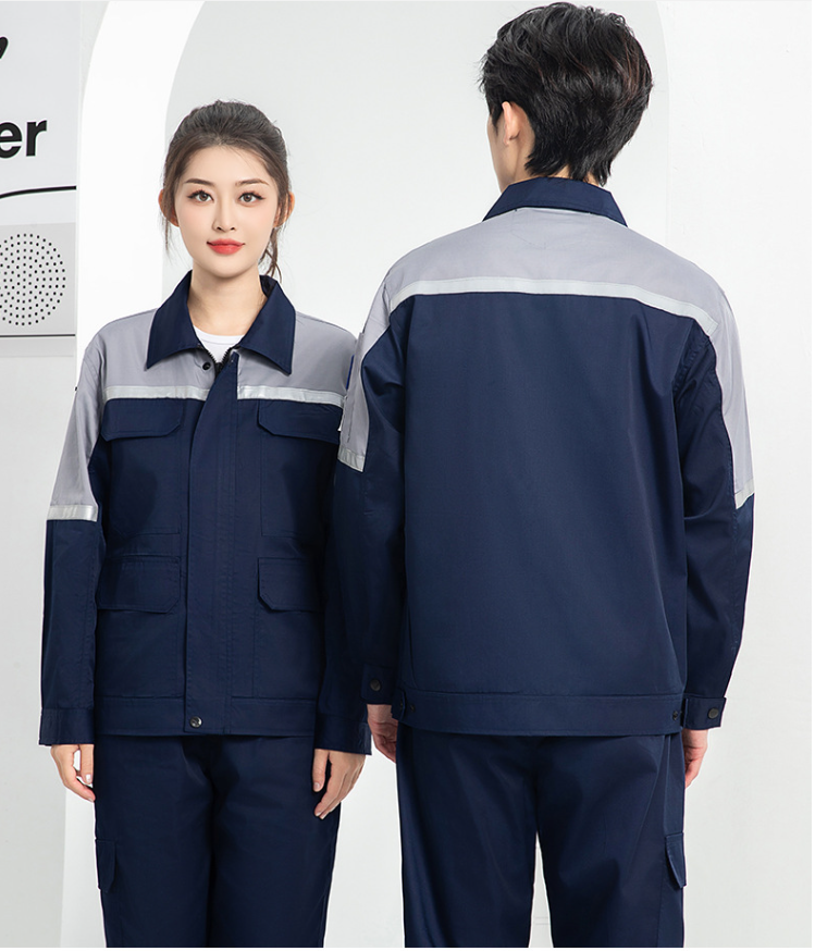 Coal mine color matching work clothes back