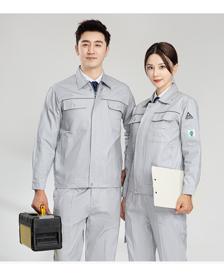 Coal mine work clothes gray
