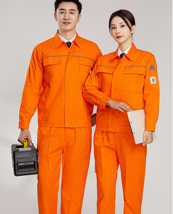 Coal mine work clothes orange