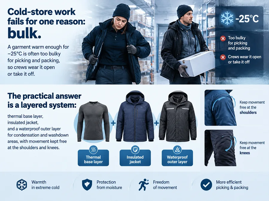cold storage freezer workwear