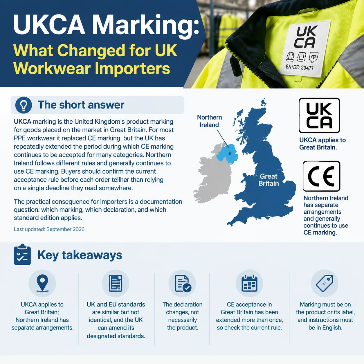 UKCA Marking for Workwear Importers Explained