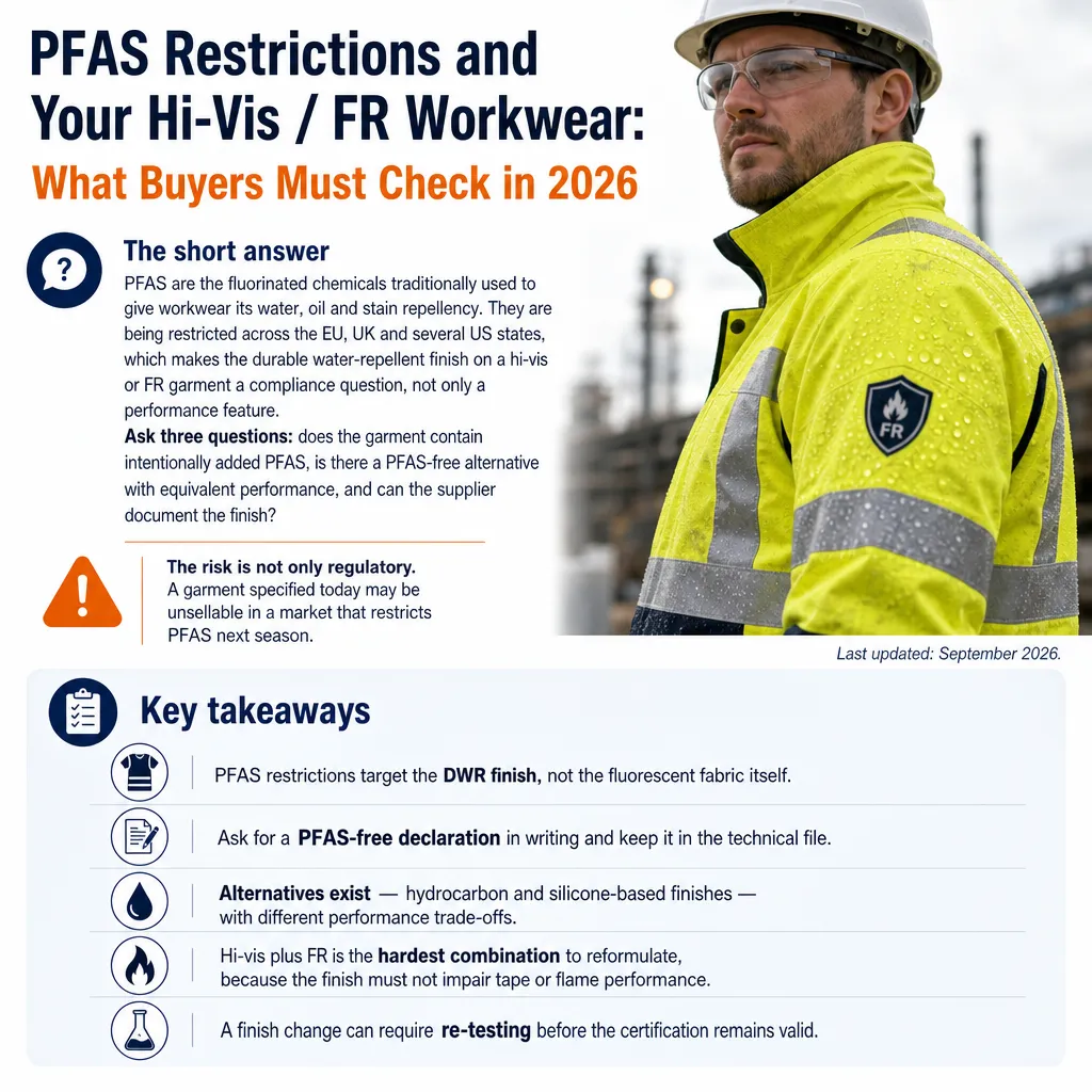 PFAS Restrictions and Workwear: What Buyers Must Check