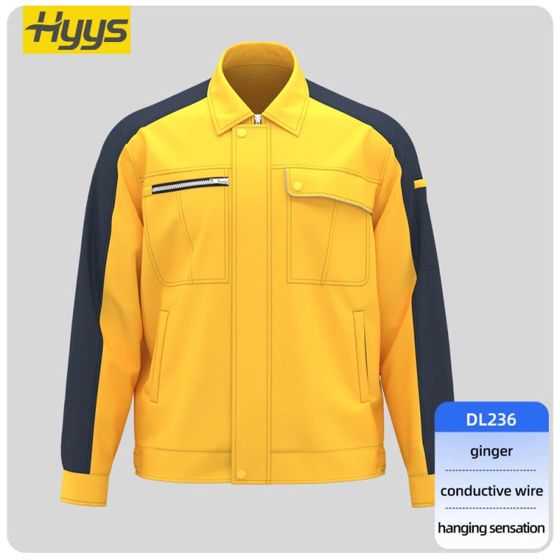 dl236-high-quality-wear-resistant-work-clothes-jacket-turmeric-gray