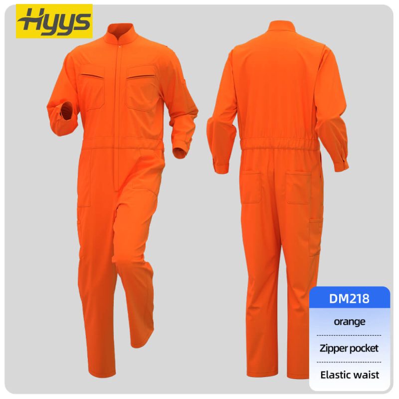 Polyester-cotton stand-up collar coveralls - Image 6