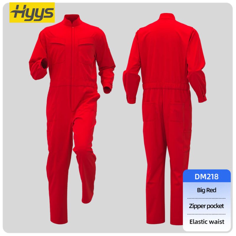 Polyester-cotton stand-up collar coveralls - Image 5