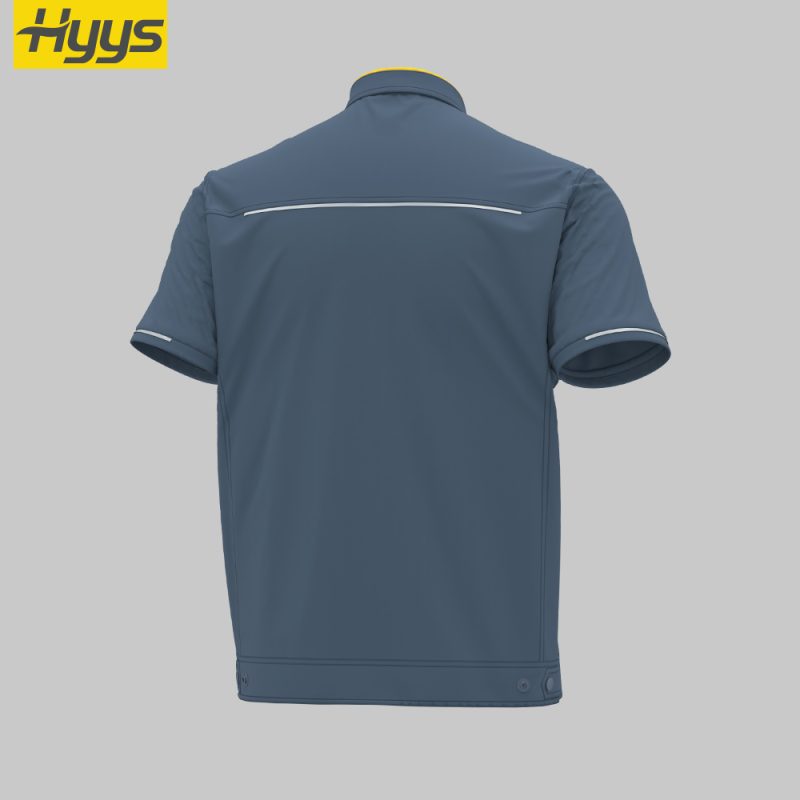 summer short sleeved moisture wicking stretch work clothes
