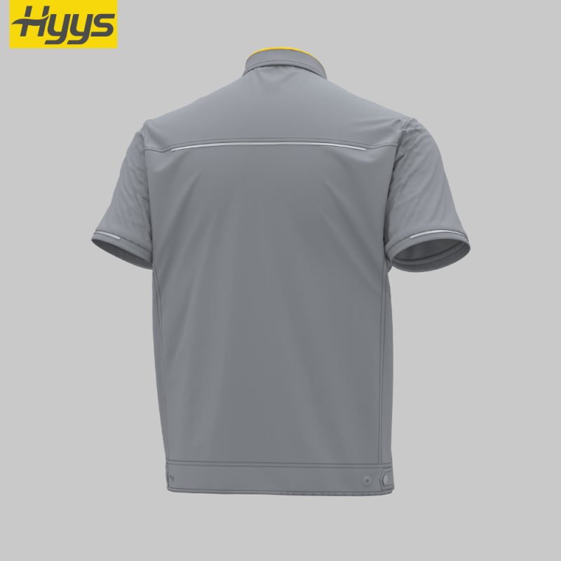 summer short sleeved moisture wicking stretch work clothes