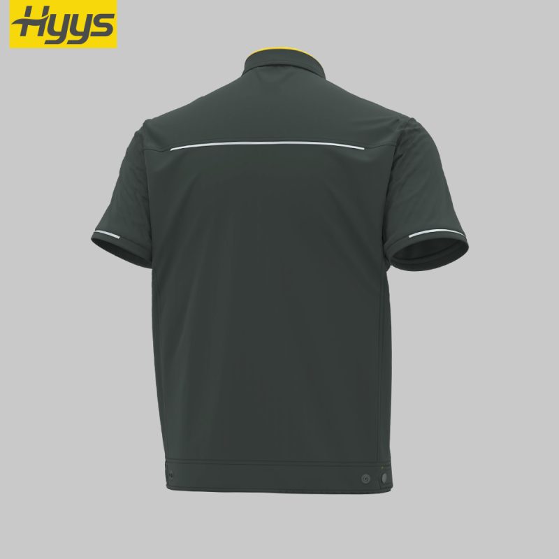 summer short sleeved moisture wicking stretch work clothes