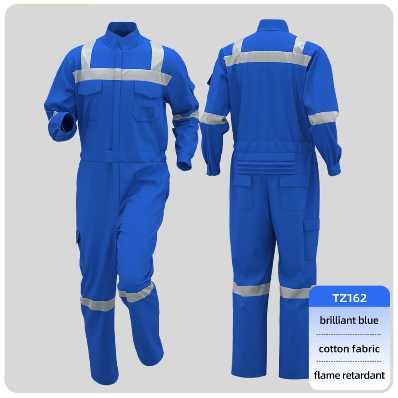 Pure Cotton Flame Retardant High-visibility Coveralls - Image 4