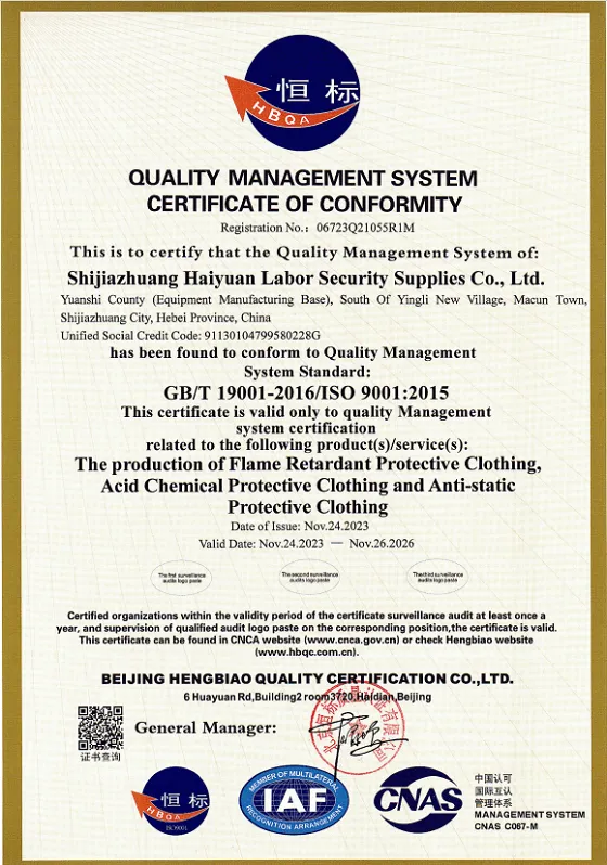 iso9001 certificates