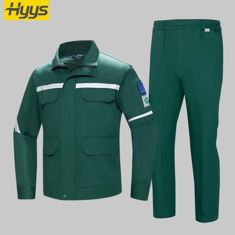 lw-8059-anti-static-suit-dark-green