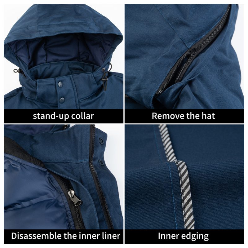 winter 100% cotton detachable fashion jacket