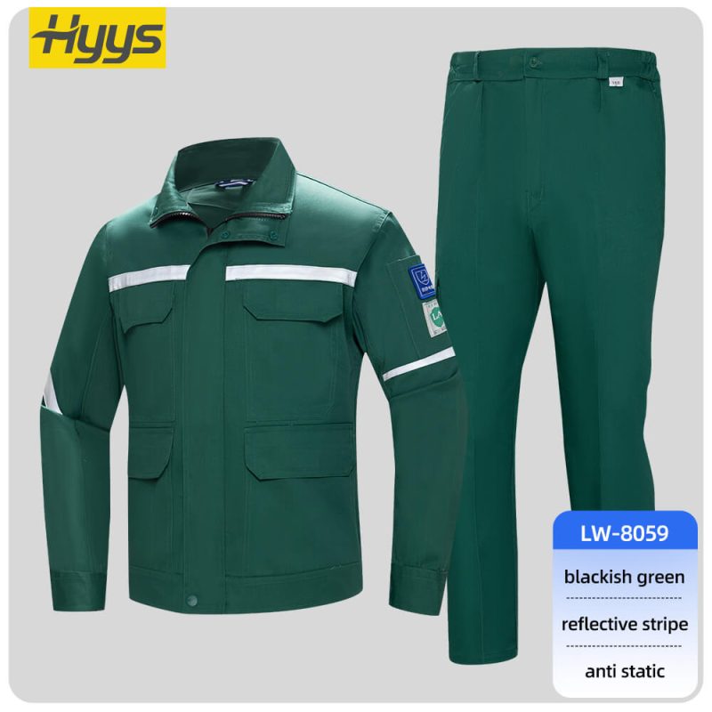 Large pocket high visibility anti-static protective clothing suit - Image 8
