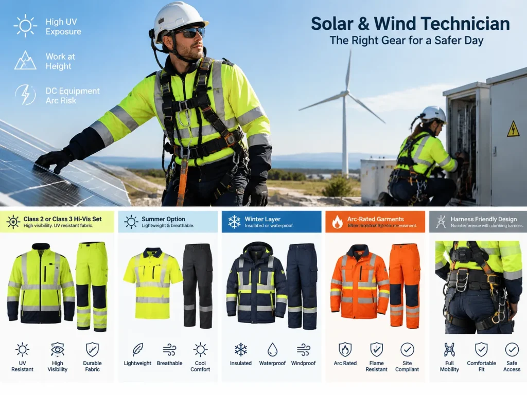 solar wind farm workwear