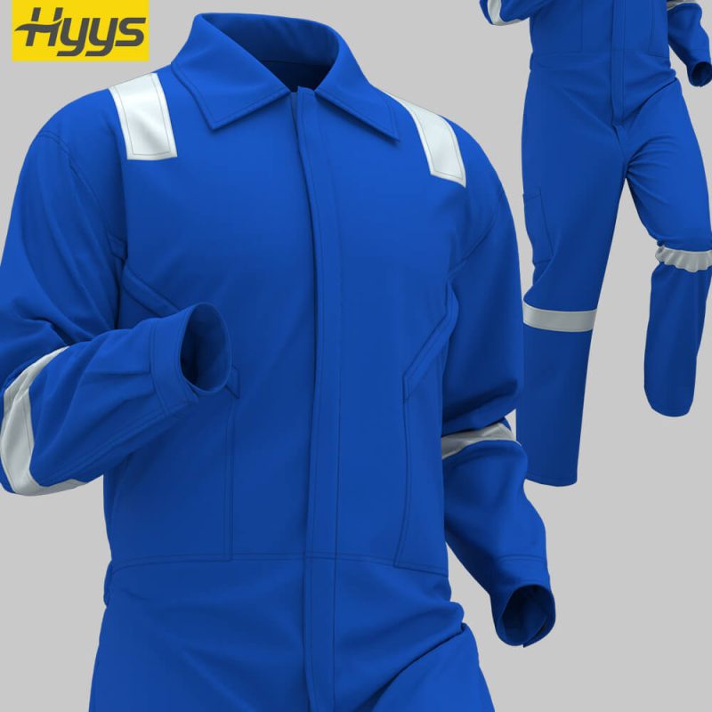Cotton anti-static flame-retardant coveralls - Image 3