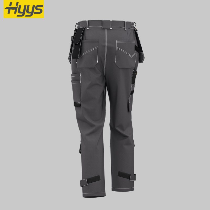 cotton multi pocket knee pad work pants