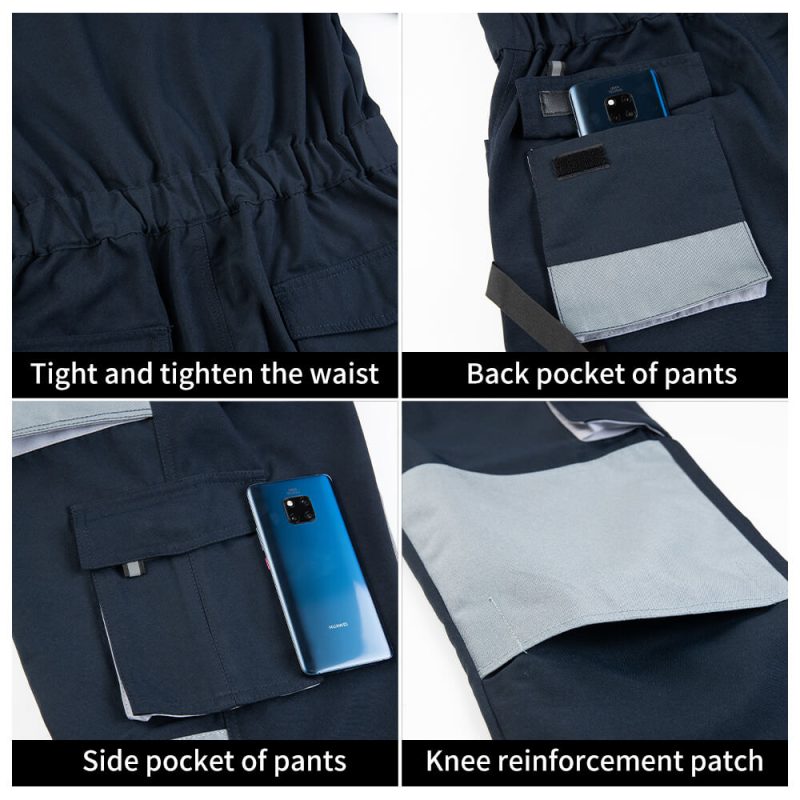 Multi-pocket Oxford Canvas Reinforced Coveralls - Image 9
