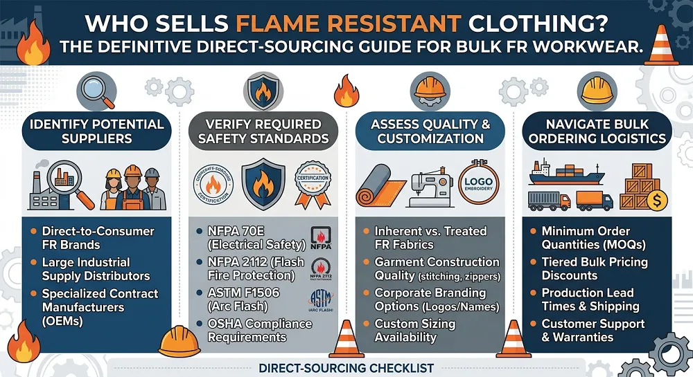 who sells flame resistant clothing