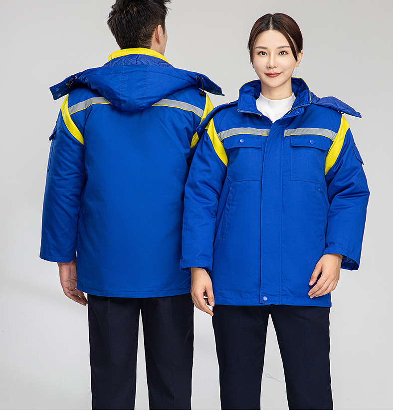 Winter anti-static work clothes back view