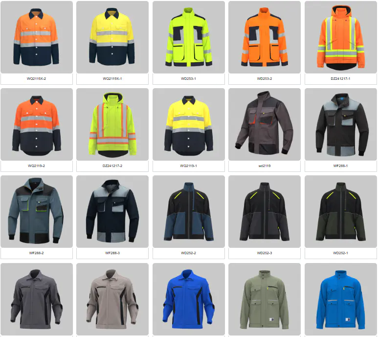 work jackets wholesale cost performance ranking