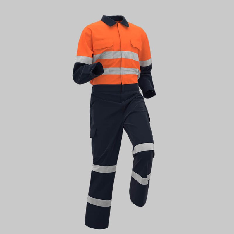 Spring Autumn Pure Cotton High-visibility Coveralls - Image 3