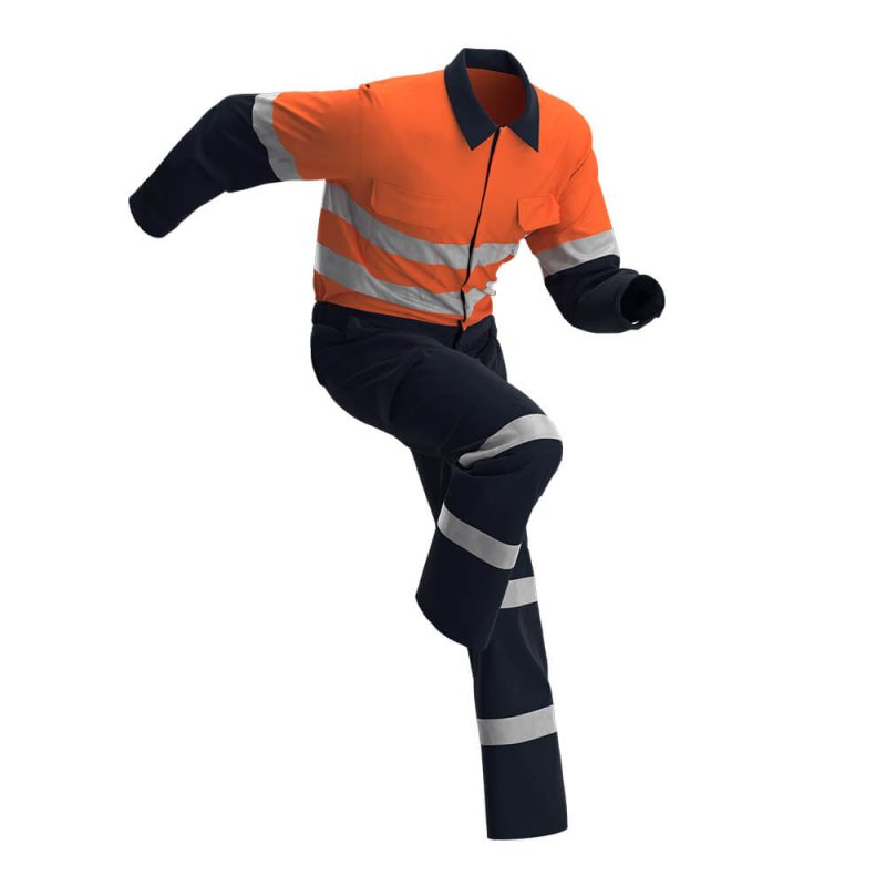Spring Autumn Pure Cotton High-visibility Coveralls - Image 5