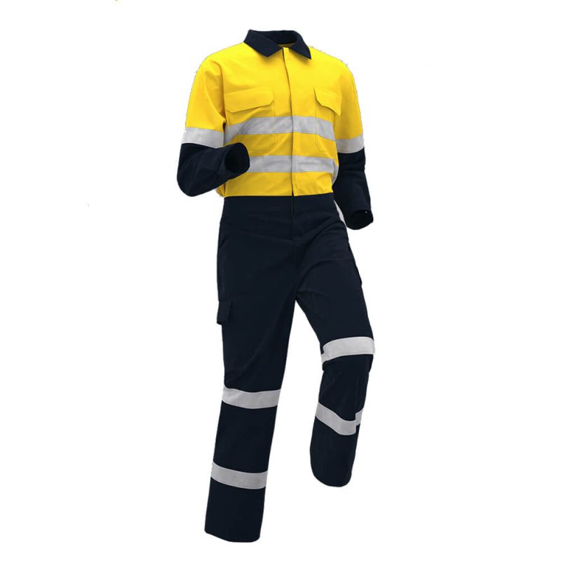 Spring Autumn Pure Cotton High-visibility Coveralls - Image 7