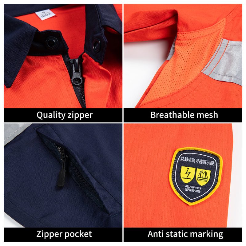 yj-8021-anti-static-high-visibility-work-clothes-suit-jacket-detail