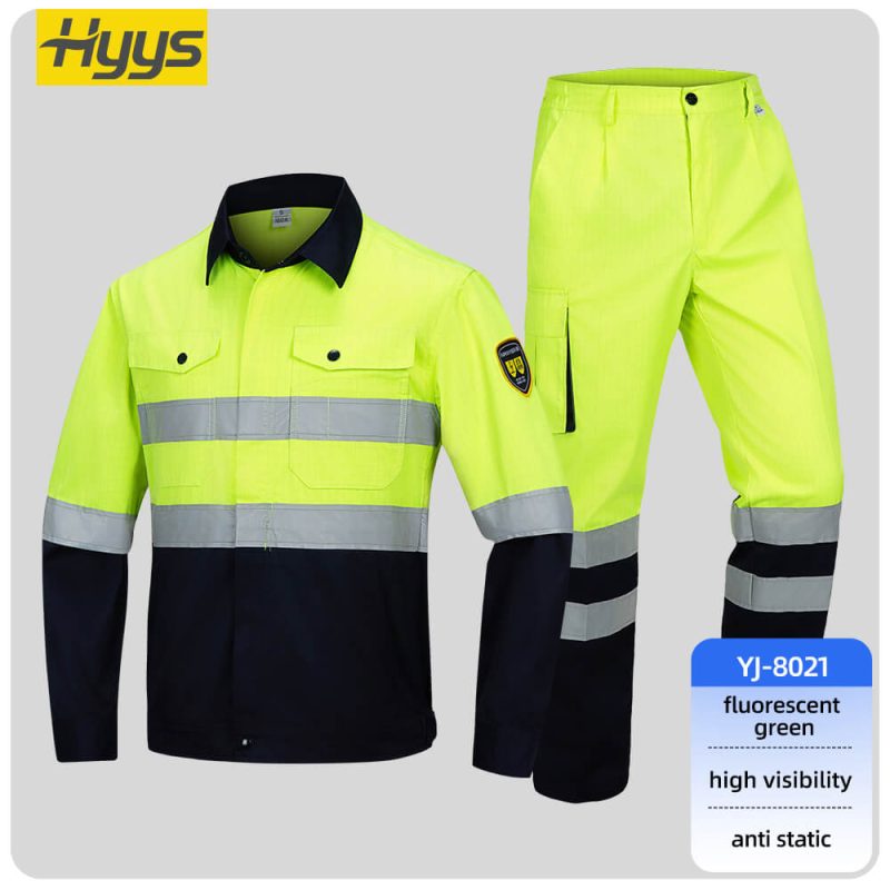 yj-8021-green-anti-static-high-visibility-work-clothes-suit